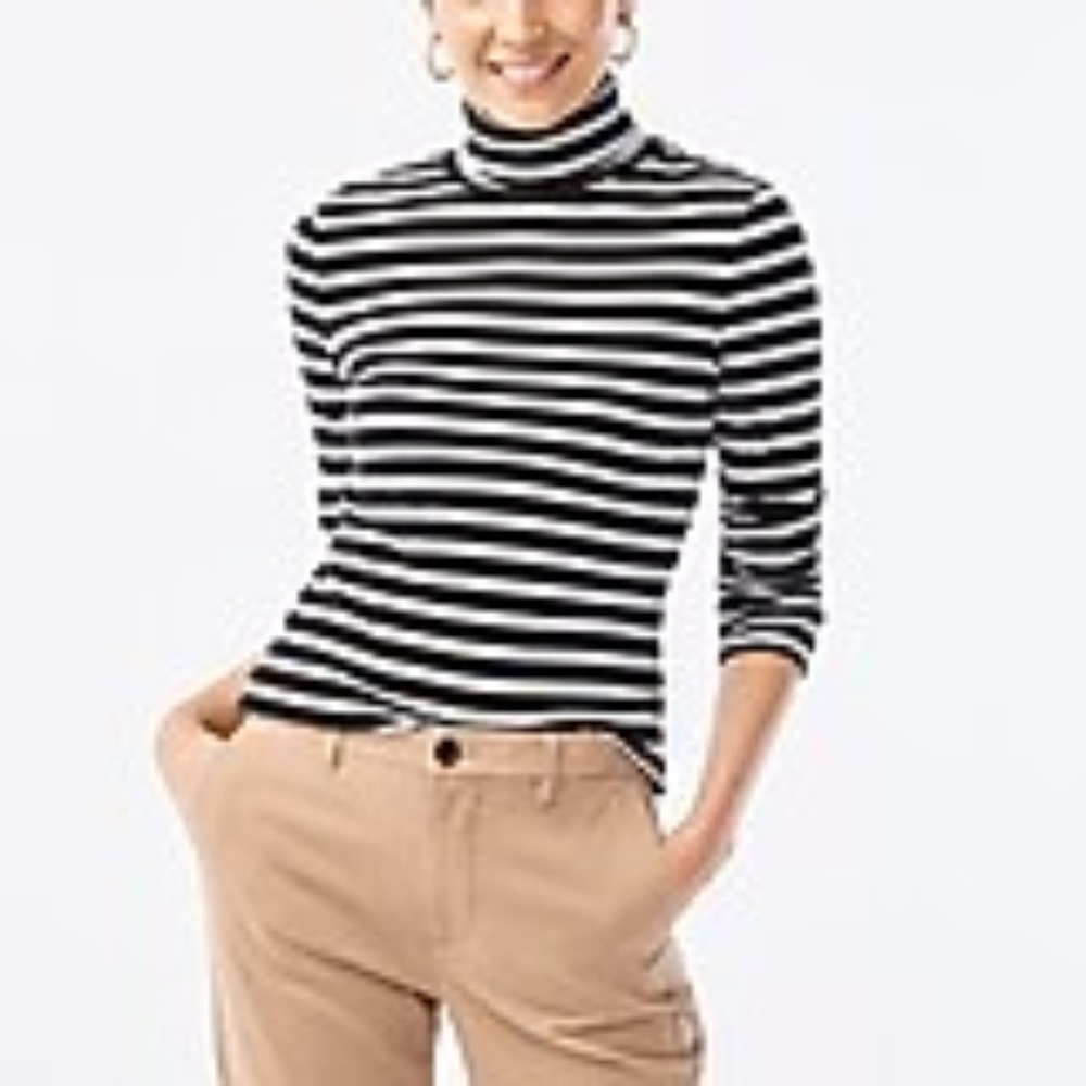 Fine-rib perfect-fit turtleneck